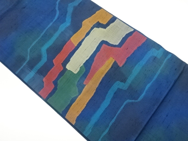 JAPANESE NAGOYA OBI / TSUMUGI / WOVEN ABSTRACT